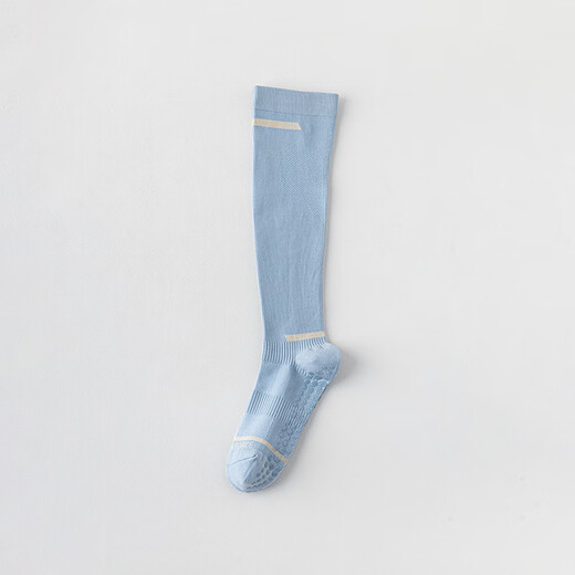 Xin Lishang thin calf socks for women yoga Pilates pressure quick-drying silicone non-slip stockings fitness skipping rope versatile high purple pair DY049 35-40 size