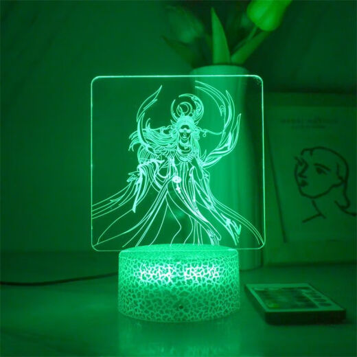致可凡人修仙传周边动漫卡通儿童韩立南宫婉小夜灯手办床头灯摆件礼物 3937-2 黑底充电 遥控16色