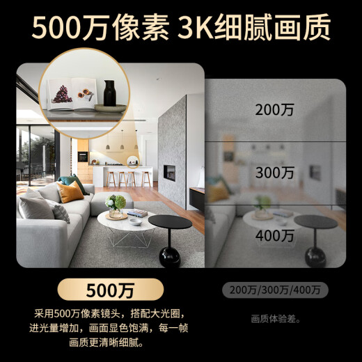 普联（TP-LINK）500万3K全彩智能摄像头 家用无线监控器360度全景夜视 手机远程语音通话宝宝宠物室内安防 IPC45AW