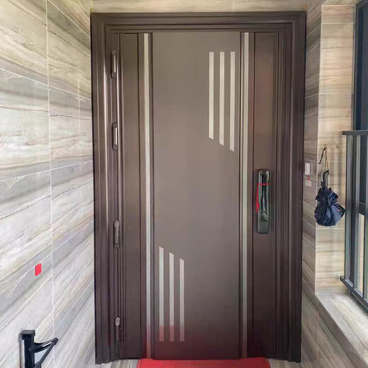 JRB家瑞堡304不锈钢轻奢豪华门韩式入户门通风门中门别墅入户子母门双开门 款式14【每平方】