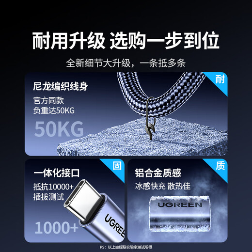 Green Connect [Car Spring Telescopic] Двойная головка Type-C Кабель данных PD100W/66W Super Fast Barging CTOC подходит для Apple 17/16/15 Huawei Xiaomi Pablet Laptop