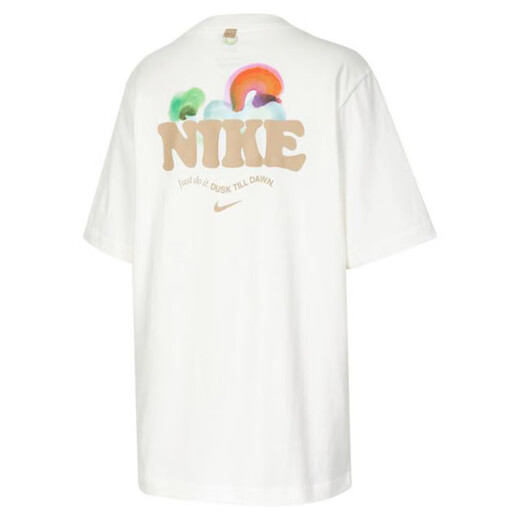 Nike (Nike) Kurzärärmiges T-Shirt-Frauen 2025 Sommer Neue Sportswear-gestrickte, atmungsaktive runde Hals-Oberhäute halbärmelig FJ7714-133 reines Baumwoll HF6180-133 Meter Weiß M.