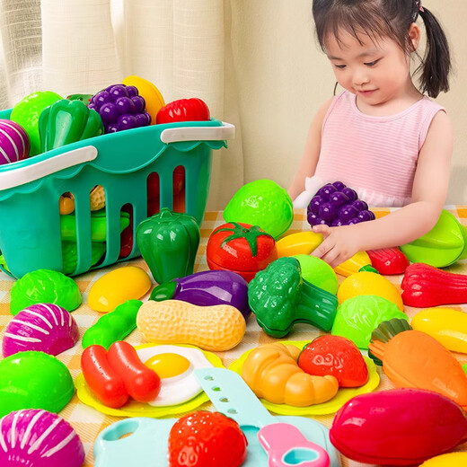 Miaobeile fruit chewyle children's toys girls playing house 3-6 years old vegetables simulated kitchen cooking girl birthday gift