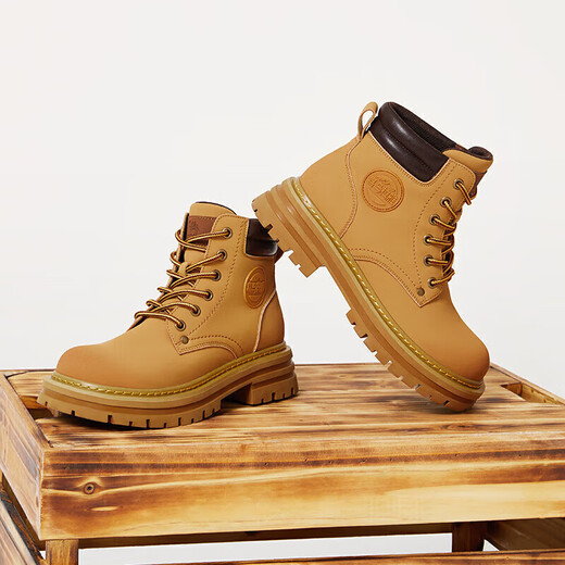 
Camel (CAMEL) [Long Travel] Women's Shoes Working Boots British Short Boots Big Yellow Boots Martin Boots Women's L23W076044 Orange 37