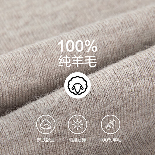 
HaiLan Home [Special Brand] Long-sleeved sweater for men's light business classic round neck pure wool sweater HNZAW3Y055A