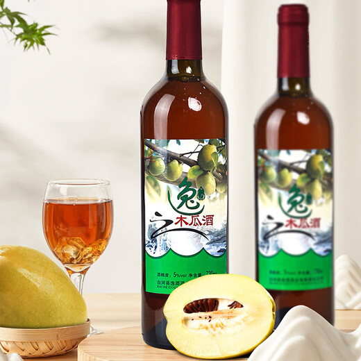 Yijiu, Shaanxi Ankang Baihe Specialty, Papaya Wine 5 градусов, вино с низким содержанием алкоголя, сладкое и кислое фруктовое вино, Baihe Papaya Wine [6 градусов] 730 мл*1 дегустация бутылок.