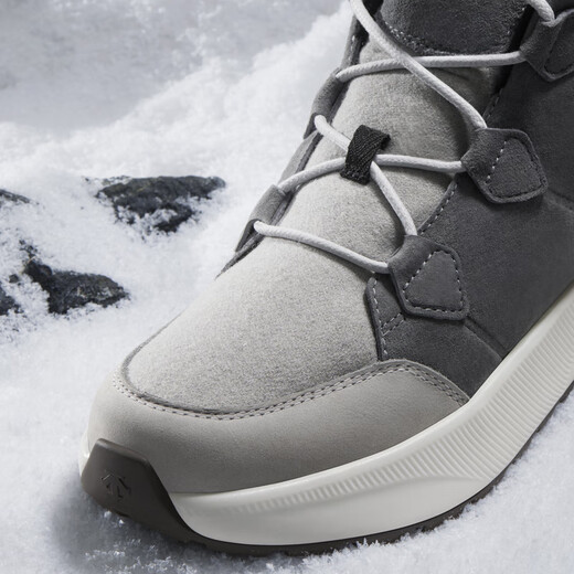 迪桑特（DESCENTE）【女款】SKI STYLE 女士 POLARIS 防风保暖 雪地靴 靴子 靴鞋 LG-浅灰色 36.5
