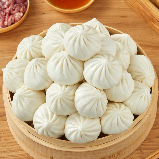 Tianhai Tibetan fresh meat Xiaolongbao 250g*8 bags 80 pieces of pork buns with thin skin sauce heated instant nutritious breakfast source direct delivery
