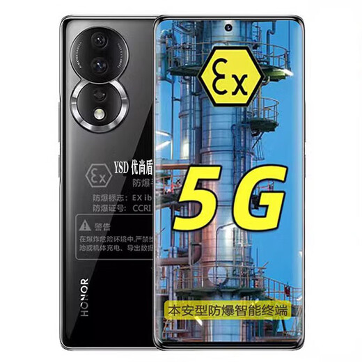 Honor explosion-proof mobile phone petrochemical factory natural gas pharmaceutical industry intrinsic security 2CT4GB patrol NFC smart 5GEX80 Honor 80 explosion-proof version (one machine and one certificate can be invoiced) 12+256G (13% special invoice can be issued)