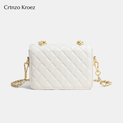 Crtnzo Kroez Sitio web oficial Bolsa Bolsa para mujeres 2025 NUEVA BOLSA PEQUEÑA Crossbody Bag Cirtieno Cumpleaños Chino Día de San Valentín Regalo Bolso de mujer White-CK Regalo para mujer para novia y novia Senedor de alta gama de alta gama