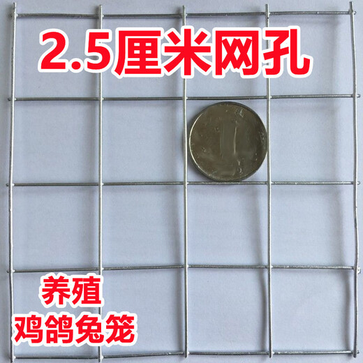 Zhongji Wanxing hot-dip galvanized wire mesh steel wire mesh breeding mesh anti-rust window sealing balcony wire mesh chicken pigeon rabbit cage anti-rat and snake fence 1 meter high 1.6 cm hole 0.7mm thick 10 meters long