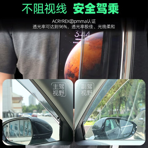 Yushanhe Haval h6 car window rain eyebrow national trend version special rain shield and rain shield rain strip accessories Harvard Automotive Supplies 21-24 third generation Haval h6*4 pieces 3D stainless steel bright strip rain shield Ten-year warranty
