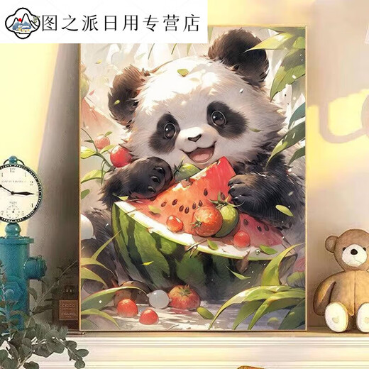 Peinture à l'huile numérique DIY CHIET mignon chaton rempli à la main et décompressé mignon animal de compagnie ACRYLIQUE CADECE DÉCORT