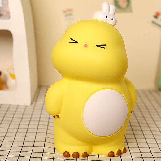 Super cute little milk dragon piggy bank for children, anti-fall for boys and girls, depositable and removable piggy bank gift ornaments, small milk dragon - light luxury green