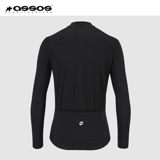 ASSOS cycling jersey men's spring and autumn fleece long-sleeved top warm MILLE GT Spring Fall Jersey C2 black L