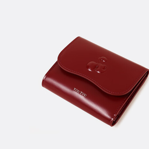 Toutou Frauenbeutel und Frauenstil im Jahr 2025 und schicken Mädchen Pfirsich Brieftasche Handmünze Brieftasche Mädchen Geburtstagsgeschenk Kirsch Red [Geburtstagsgeschenk]