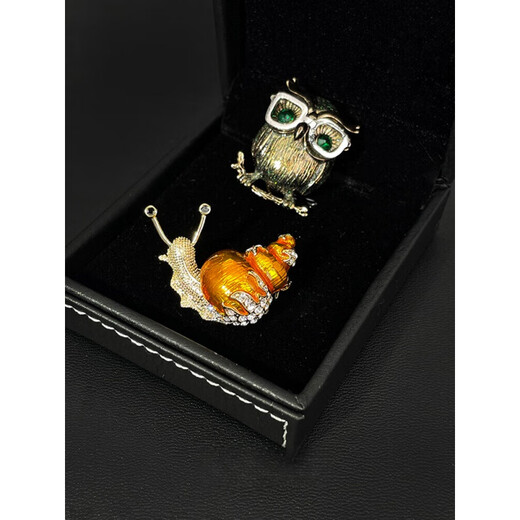 Shijun (SHIJUN) Chinese style glaze color brooch, exquisite enamel color dragonfly men's suit jacket, bird corsage handmade accessories, bee