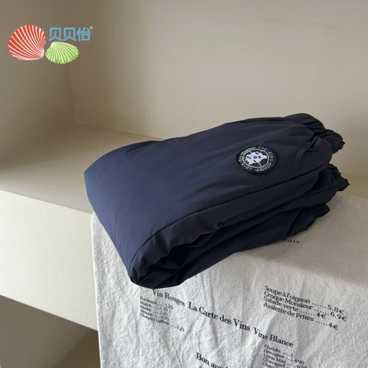 HAL.DUCK children's down pants for boys and girls, warm white duck down outer wear for large, medium and small children, thickened overalls, winter, brand black 100, recommended height 85-95