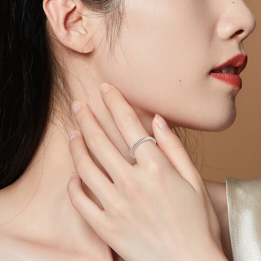 Old temple silver ring for women, ancient method plain ring silver ring, glossy couple ring, simple birthday gift for girlfriend, plain ring silver ring 13#