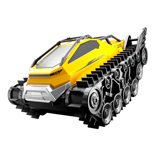 
JJR/C amphibious remote control vehicle crawler tank vehicle off-road vehicle climbing stunt car children's toy boy remote control car 22cm amphibious tank-dual battery [yellow]