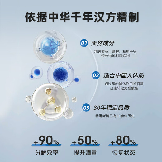 Der gleiche Stil wie Jiuxiantang Jiacheng-Hong Kong Klassische alte Marke Yujiu-Pillen trinken und sozialisierend Weinparty Gegenmittel, um den Körper am nächsten Tag zu schützen