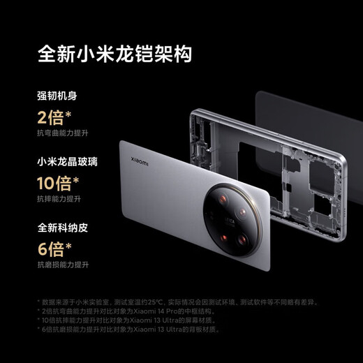 Xiaomi 14 ultra [National subsidy 15%] New LTPO screen 120Hz high-brush Xiaomi 5G mobile phone 16GB+512GB black official standard configuration