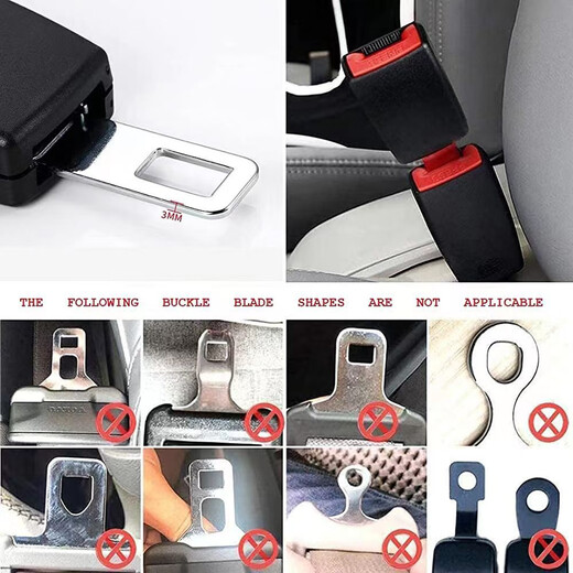 Yusenyi Dreipunkt-Sicherheitsgurt Zwei-Punkte-Pk-Auto-Sicherheitsgürtel Sicherheitsschnuckle Autosstecker Gabelstapler Sicherheitssitz mit teleskopischer Sicherheitsgurtverlängerung Europäischer und amerikanischer Universal 9923 cm