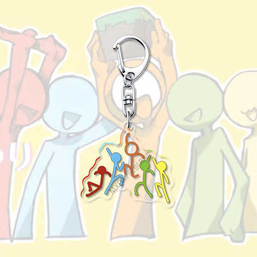 Stickman Alanbecker Peripheral Pendant vs animateur périphérique acrylique Keychain Creative Ornament Gift A829 5cm