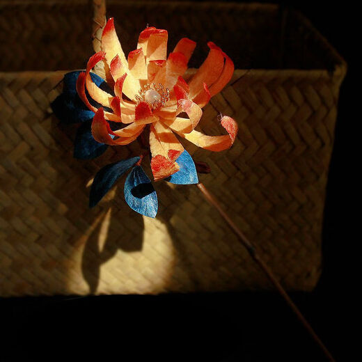 Meng Junchen's intangible velvet flower hairpin, ancient style hairpin, plum blossom, orchid, bamboo and chrysanthemum, retro Hanfu accessories, national style cheongsam, headdress, hair accessories, plum blossom