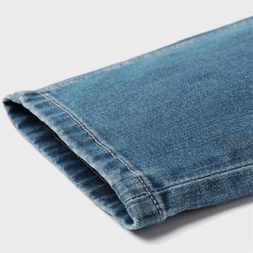 
Seven Wolf Jeans Men's Summer New Men's Korean Loose Straight Pants Middle-aged and Young Comfortable Breathable Light Pants Light Blue-3519 Model 29A