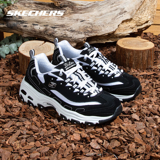 Skechers Panda Shoes Women's Thick Soled Casual Shoes Cushioned Sports Shoes Breathable Dad Shoes 8