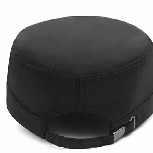 Miaogesen Vier-Jahreszeiten Universal Herrenhut Herren lässiger schnell trocknendem Flachhut Sommer Outdoor Casual Sun Protection Baseball Mütze mittlere und ältere Metal-Label Marine Blau einstellbar