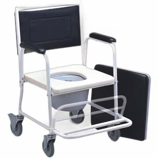 AUFU Foshan Oriental seating chair foldable elderly people with toilet potty sitting pregnant women toilet toilet stool stool chair FS899 FS693 (with wheels, with foot pedals)