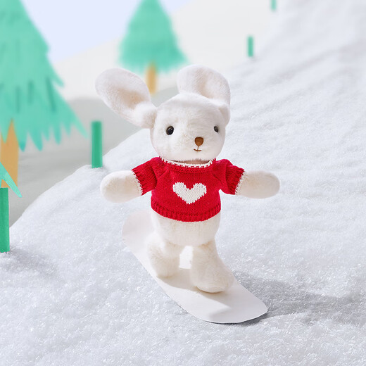 Gabali Plüsch Puppe Love Bunny Doll Spielzeugkissen begleitet Mädchen Geschenke Geburtstag Geschenke Geschenke für Mädchen W3524 Haus 25 cm