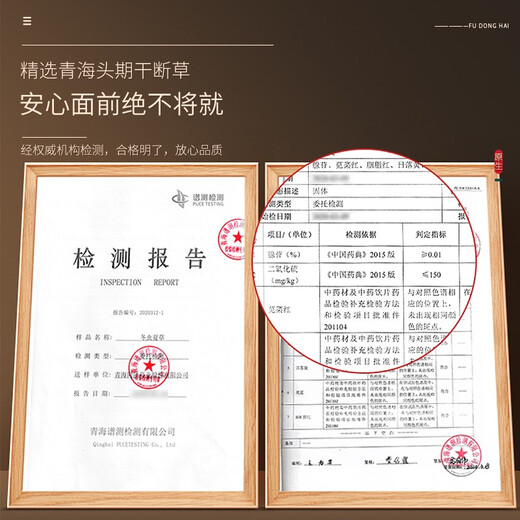 福东海 冬虫夏草10克 一级干断草 青海高品质虫草饱满礼盒滋补品送礼