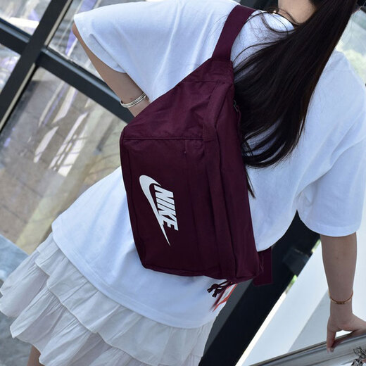 Nike (Nike) Crossbody Bag Herrenbeutel Frauenbeutel Taillenbeutel Sportsack Casual Bag Outdoor-Fitness-Taschen Umhängetasche Brustbeutel BA5751-681 Burgund, unterliegt dem tatsächlichen Thekenartikel