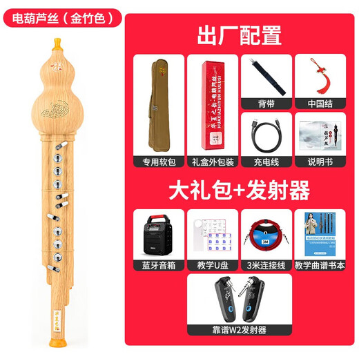 Chinas Reim elektrische Hulusi-Musikinstrumente Haus der Hausinstrumente Elektronische Blasrohr Hulusi Elektronische Flöte Elektrische SA-Anfänger Musical Instrumente Mahagoni Farbe High-End