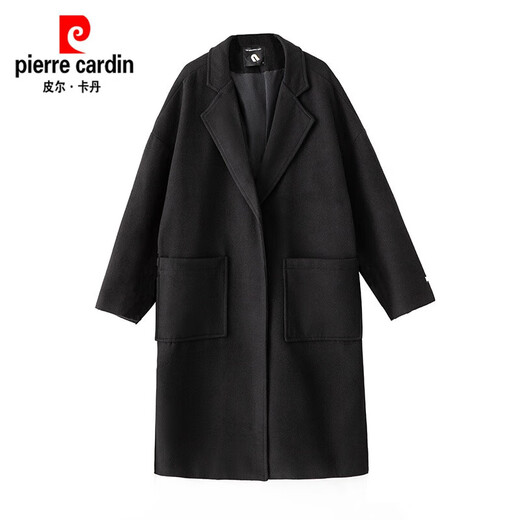 Pierre Cardin British Windbreaker Jacket Men's Mid-Length Spring and Autumn Fatty Large Size Woolen Over-the-Knee High-Quality Men's Kensington Coat Khaki 5XL