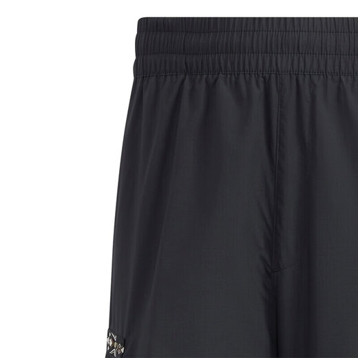 阿迪达斯（adidas）官方neo裤子男装春夏季新款ins潮时尚梭织工装裤跑步训练健身短裤 HC9737/黑色 M 建议135-155斤