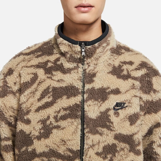 耐克（NIKE）男装新款SB滑板运动服摇粒绒保暖休闲翻领夹克外套 DQ4885-010 M