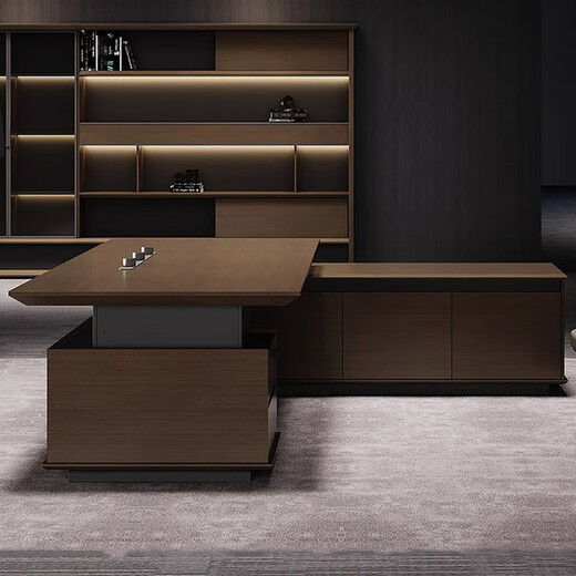 Yan Xie Chengge (YARXCHEG) simple high-end president desk desk boss desk modern light luxury chairman executive desk office desk and chair combination 2.0 meters boss desk