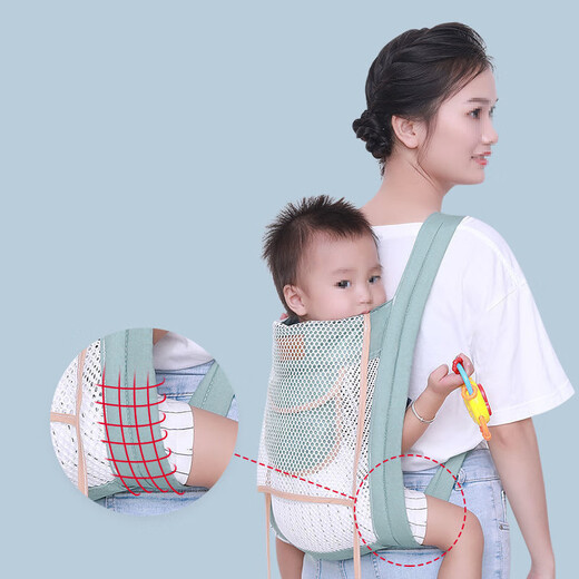Xinnan sling newborn baby carrier safe child child baby cross-body carrier multi-functional baby confinement lightweight mint green