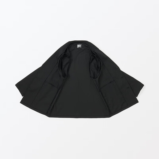 Muji Herrenjacke Langschläfe Herrenjacke Herren Frühling und Herbstanzug kleiner Anzug AC1W3A4S Black M (170/92a)