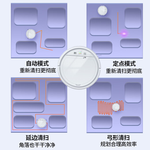 BMOI华为机HUAWEl适用 新款扫地机器人全自动家用智能三合一擦地拖地吸尘器一体机适用于懒人 官方标配+绿色无水箱版 +
