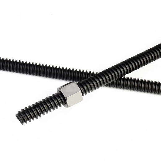 Jinchao screw T-shaped screw coarse thread Trm12m100 screw square buckle coarse thread screw coarse thread orthodontic T50*8*1 meter free 4 hexagonal nuts