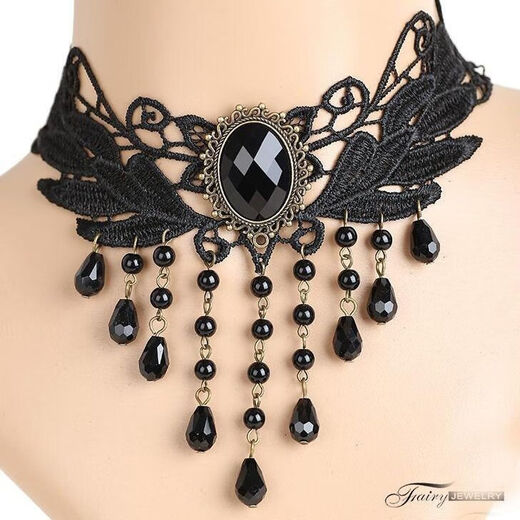 Accesorios transfronterizos para mujeres correa de cuello con cuello collar gótico collar de encaje collar de gargantilla collar de clavícula retro sc6624