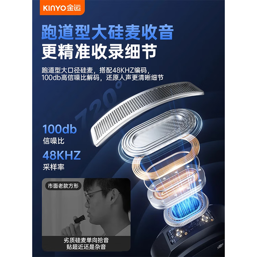 Jinyun Button Magnetic Lavalier Microphone Anchor Live Broadcast Professional Noise Reduction Recording Equipment Outdoor VLGO Video Mini Radio Mobile Phone Computer Camera Apple Universal One Drag and One Warehouse Single Version