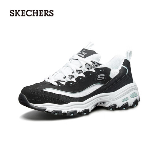 斯凯奇（Skechers）女鞋秋季厚底老爹鞋百搭熊猫鞋软底舒适外穿休闲运动鞋11959