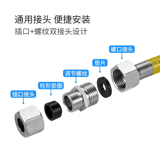 Submarine R700 gas delivery pipe universal joint 304 stainless steel natural gas metal corrugated liquefied gas delivery hose