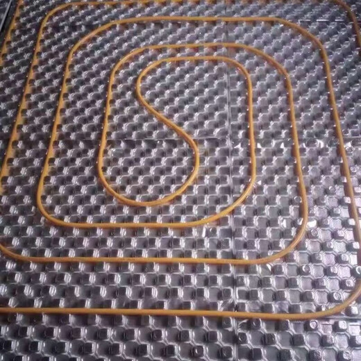 Floor heating module mushroom head EPS universal backfill-free dry geothermal full set of material geothermal template 3.5cm thick 20 tubes yellow film 1 square meter (high density) shipped by logistics county town